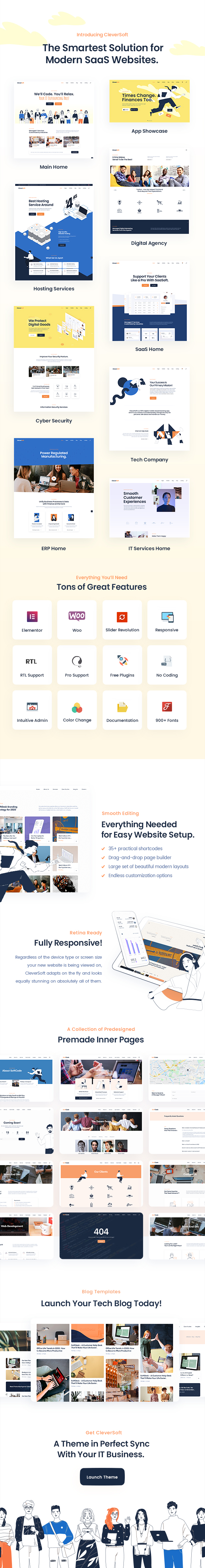 CleverSoft - Hosting and Saas WordPress Theme - 1